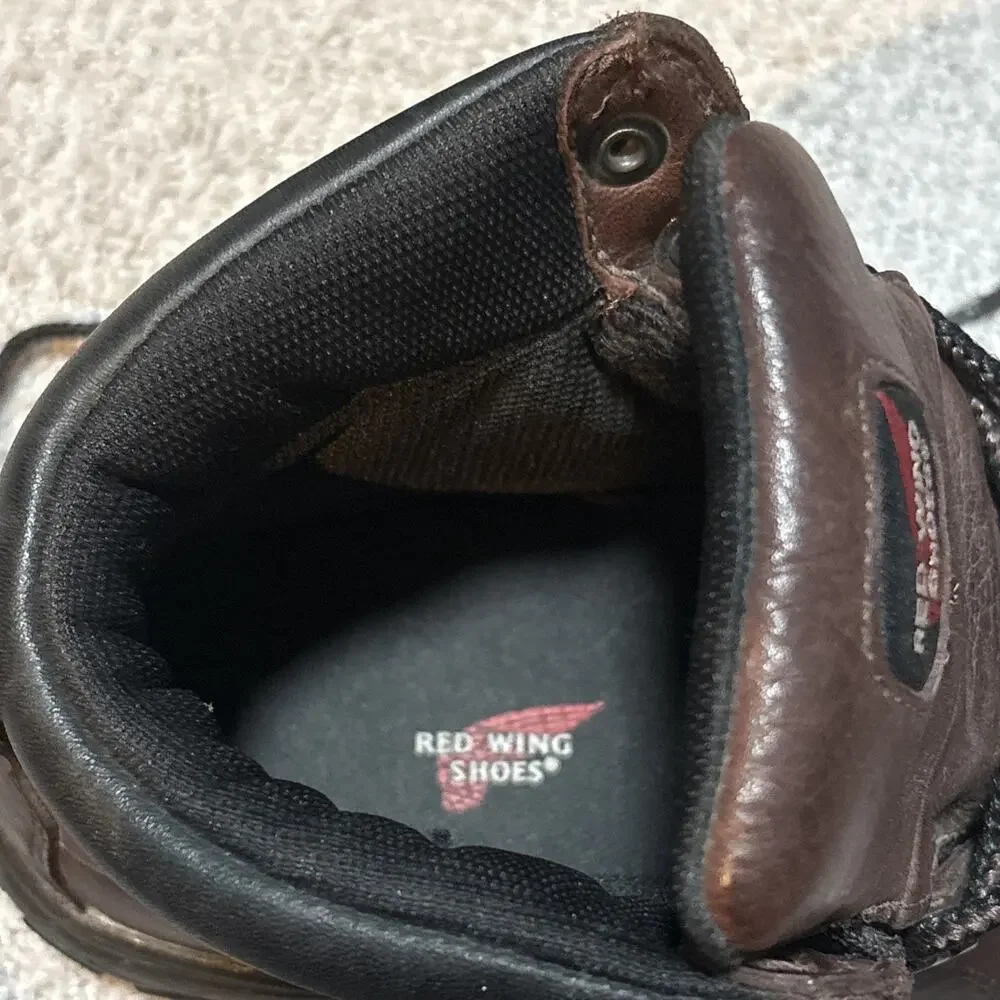 Red Wing 6681 Waterproof Steel Toe Safety Hiker Brown TC Tech Boots Size 6.5